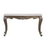 Marble Top & Antique Bronze Finish Elozzol Sofa Table LV00304 by ACME 12