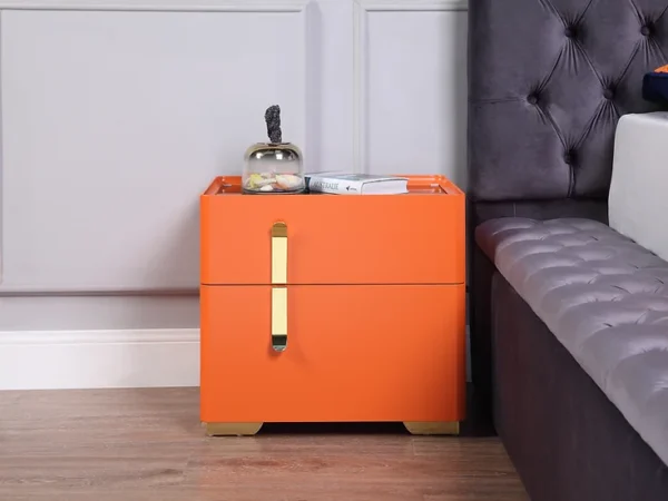 NS001O Burnt Orange Nightstand by Artisan Furniture 5