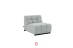 SEC8035GY Modular Sectional Sofa by Artisan furniture Sectional Sofas Mobilia Cleopatra 41 SEC8035GY Modular Sectional Sofa by Artisan furniture 41