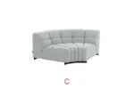 SEC8035GY Modular Sectional Sofa by Artisan furniture Sectional Sofas Mobilia Cleopatra 42 SEC8035GY Modular Sectional Sofa by Artisan furniture 42