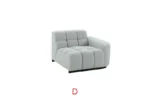 SEC8035GY Modular Sectional Sofa by Artisan furniture Sectional Sofas Mobilia Cleopatra 43 SEC8035GY Modular Sectional Sofa by Artisan furniture 43