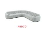 SEC8035GY Modular Sectional Sofa by Artisan furniture Sectional Sofas Mobilia Cleopatra 44 SEC8035GY Modular Sectional Sofa by Artisan furniture 44