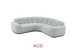 SEC8035GY Modular Sectional Sofa by Artisan furniture Sectional Sofas Mobilia Cleopatra 46 SEC8035GY Modular Sectional Sofa by Artisan furniture 46