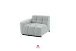 SEC8035GY Modular Sectional Sofa by Artisan furniture Sectional Sofas Mobilia Cleopatra 49 SEC8035GY Modular Sectional Sofa by Artisan furniture 49