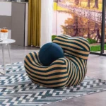 610 Barrel Chair Upholstery with Ottoman by Artisan Furniture 37