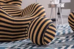 612 Barrel Chair with Ottoman by Artisan Furniture Living Chairs Mobilia Cleopatra 36 612 Barrel Chair with Ottoman by Artisan Furniture 36