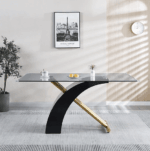 RDT319 Tempered Glass Dining Room Table by Artisan Furniture Luxury Dining Tables Mobilia Cleopatra 30 RDT319 Tempered Glass Dining Room Table by Artisan Furniture 30