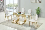 Tempered Glass Dining Table RDT313G by Artisan Furniture 7