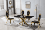 DT202GMB Marble Stainless Steel Dining Room Table Base by Artisan Furniture Luxury Dining Tables Mobilia Cleopatra 15 DT202GMB Marble Stainless Steel Dining Room Table Base by Artisan Furniture 15