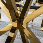 DT201GMB Marble Dining Room Table Legs Metal by Artisan Furniture 24