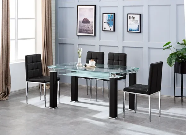 JD150 Glass Top Dining Table by Artisan Furniture 7