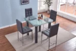 JD100 Glass Square Table Top Set 4 Chairs by Artisan furniture Luxury Dining Sets Mobilia Cleopatra 11 JD100 Glass Square Table Top Set 4 Chairs by Artisan furniture 11