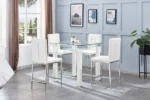 JD100 Glass Square Table Top Set 4 Chairs by Artisan furniture Luxury Dining Sets Mobilia Cleopatra 14 JD100 Glass Square Table Top Set 4 Chairs by Artisan furniture 14