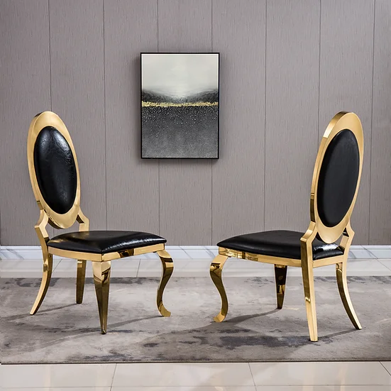 DCK68 White Leatherette Dining chairs by Artisan Furniture 10