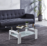 A08-2 Glass Top Wood Table Coffee Table by Artisan furniture Luxury Coffee Tables Mobilia Cleopatra 36 A08-2 Glass Top Wood Table Coffee Table by Artisan furniture 36