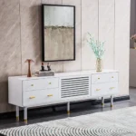White TV Stand TV005 by Artisan Furniture 25