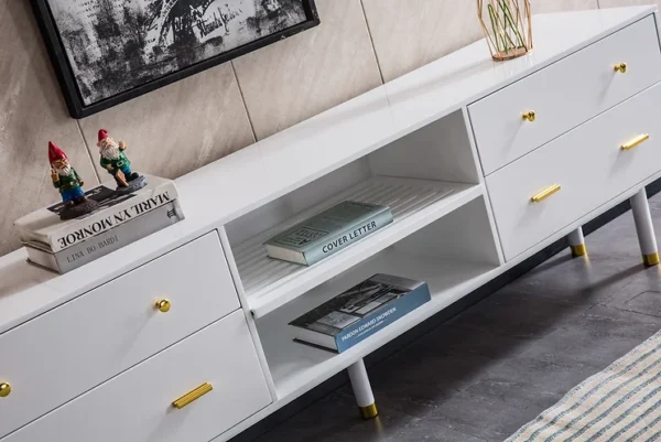 White TV Stand TV005 by Artisan Furniture 16