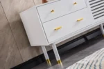 White TV Stand TV005 by Artisan Furniture 30