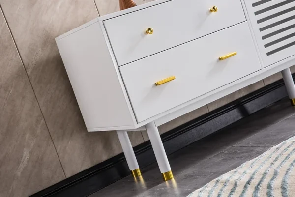 White TV Stand TV005 by Artisan Furniture 20