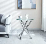 ET616 Glass Top End Tables by Artisan Furniture End Tables Mobilia Cleopatra 19 ET616 Glass Top End Tables by Artisan Furniture 19
