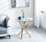 ET616 Glass Top End Tables by Artisan Furniture End Tables Mobilia Cleopatra 25 ET616 Glass Top End Tables by Artisan Furniture 25
