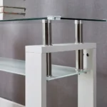 STA08 Glass Top Wood Table Console by Artisan furniture Accent Console Tables Mobilia Cleopatra 19 STA08 Glass Top Wood Table Console by Artisan furniture 19