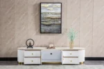 White TV Stand TV008 by Artisan furniture TV Consoles & Entertainment Centers Mobilia Cleopatra 18 White TV Stand TV008 by Artisan furniture 18