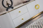 White TV Stand TV008 by Artisan furniture TV Consoles & Entertainment Centers Mobilia Cleopatra 19 White TV Stand TV008 by Artisan furniture 19
