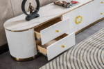 White TV Stand TV008 by Artisan furniture TV Consoles & Entertainment Centers Mobilia Cleopatra 23 White TV Stand TV008 by Artisan furniture 23