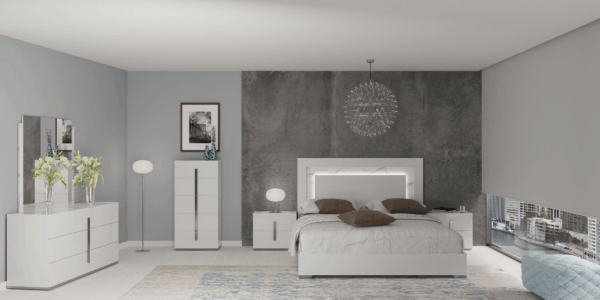 carrara White Bedroom Set