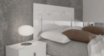 High Gloss Lacquer Carrara White Bedroom Set w/Light p11690 By ESF Furniture 24