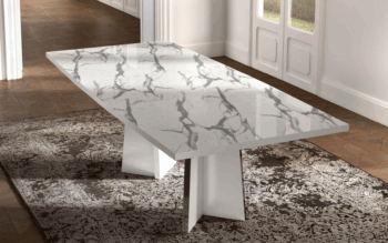 High Gloss Lacquer Carrara Dining Table i32100 By ESF Furniture