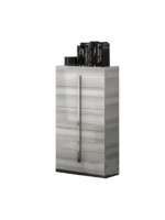 High Gloss Lacquer Carrara Grey Dresser/Chest/Mirror i30661 By ESF Furniture 10