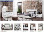 High Gloss Lacquer Onda LEGNO White Bedroom Set p9245 By ESF Furniture ESF Furniture Mobilia Cleopatra 24 High Gloss Lacquer Onda LEGNO White Bedroom Set p9245 By ESF Furniture 24