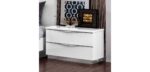 High Gloss Lacquer Onda LEGNO White Bedroom Set p9245 By ESF Furniture ESF Furniture Mobilia Cleopatra 26 High Gloss Lacquer Onda LEGNO White Bedroom Set p9245 By ESF Furniture 26