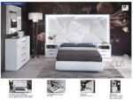 Mat Majesty White Bedroom Set w/light and Carmen Cases p11798 By ESF Furniture 34