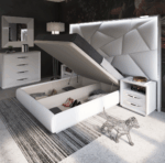 Mat Majesty White Bedroom Set w/light and Carmen Cases p11798 By ESF Furniture 36