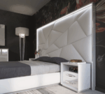 Mat Majesty White Bedroom Set w/light and Carmen Cases p11798 By ESF Furniture 45