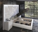 High Gloss Lacquer, Mat Majesty Bed w/light i30978 By ESF Furniture 13