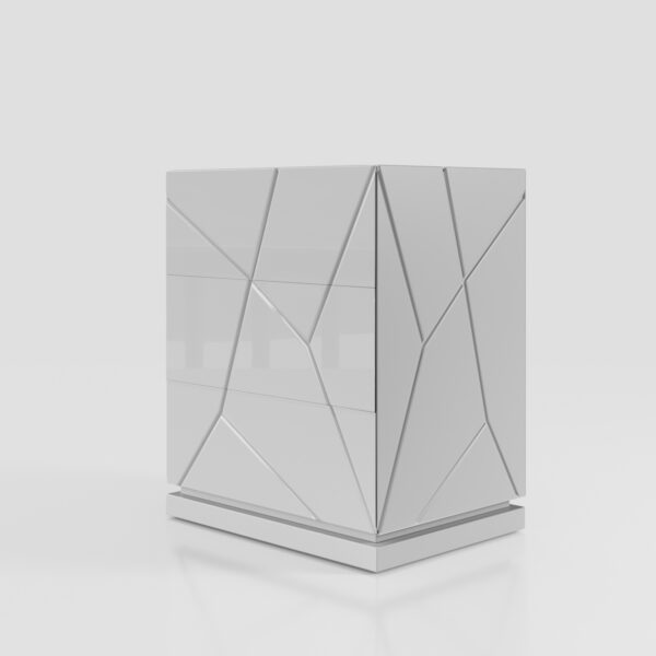 Mat Majesty White Bedroom Set w/light and Kiu cases p11796 By ESF Furniture - Image 4