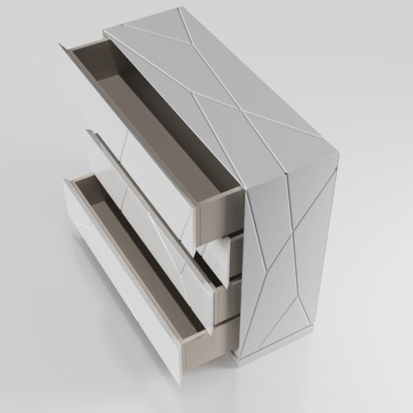 Mat Majesty White Bedroom Set w/light and Kiu cases p11796 By ESF Furniture - Image 5