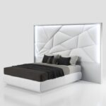 Mat Majesty White Bedroom Set w/light and Kiu cases p11796 By ESF Furniture ESF Furniture Mobilia Cleopatra 38 Mat Majesty White Bedroom Set w/light and Kiu cases p11796 By ESF Furniture 38