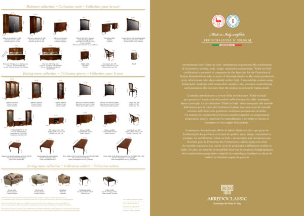 Donatello Italian Bedroom Set in Walnut Finish p5219 By ESF Furniture - Image 9