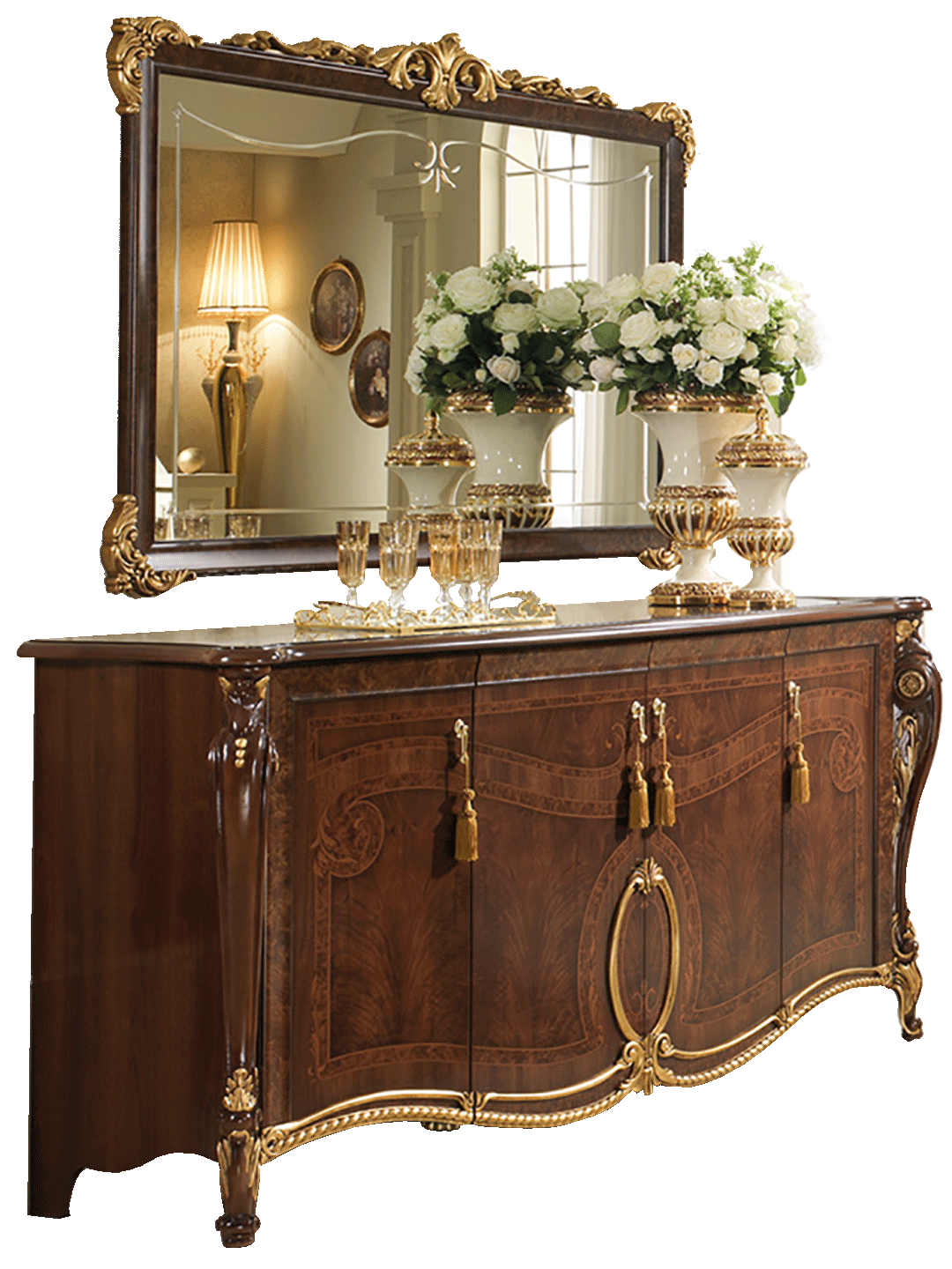 High Gloss Lacquer Donatello 4 Door Buffet p10477 By ESF Furniture
