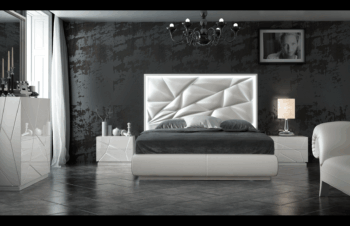 High Gloss Lacquer, Mat Kiu Bedroom Set p9891 By ESF Furniture
