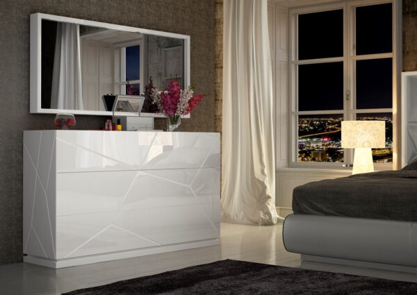 High Gloss Lacquer, Mat Kiu Bedroom Set p9891 By ESF Furniture - Image 7