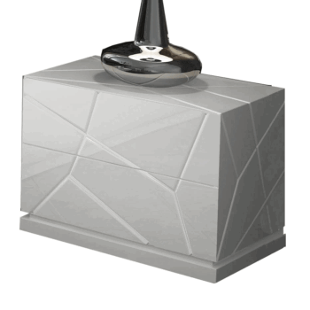 High Gloss Lacquer, Mat Kiu Nightstand i22345 By ESF Furniture