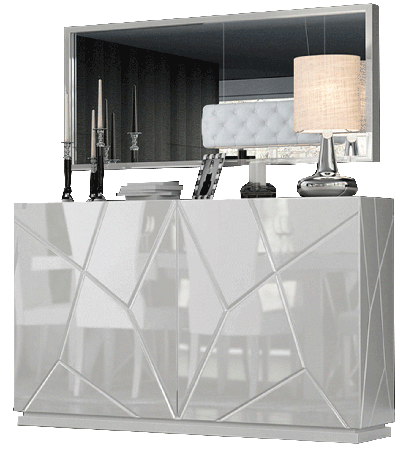 High Gloss Lacquer KIU 2 Door Buffet p10485 By ESF Furniture