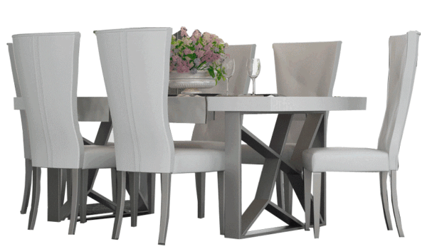 High Gloss Lacquer, Mat Kiu Dining Table i27742 By ESF Furniture - Image 2