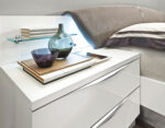 High Gloss Lacquer Onda DROP Bedroom Set WHITE p6734 By ESF Furniture 35